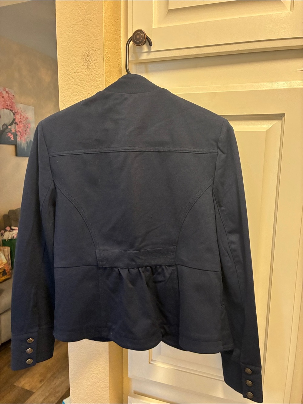 INC International Concepts Navy Military-Style Blazer - Picture 10 of 13
